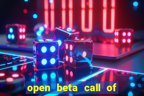 open beta call of duty black ops 6