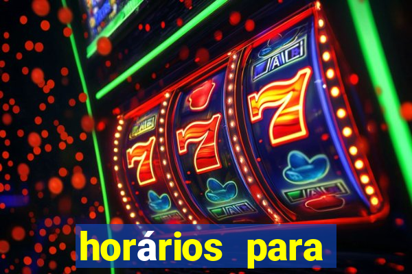 horários para jogar fortune rabbit