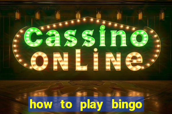 how to play bingo bonus scratch card