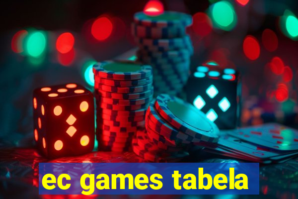 ec games tabela