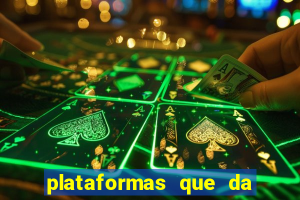 plataformas que da bonus para jogar