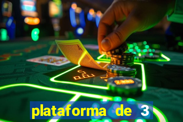 plataforma de 3 reais jogo