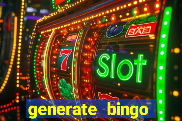 generate bingo cards with pictures