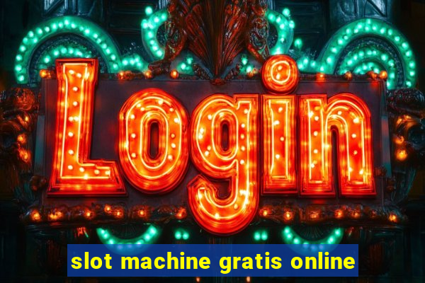 slot machine gratis online