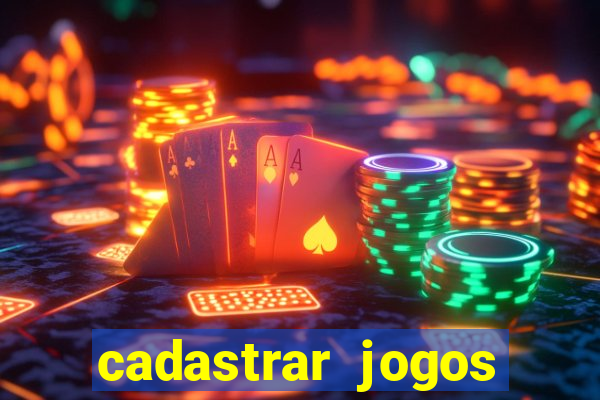 cadastrar jogos online caixa