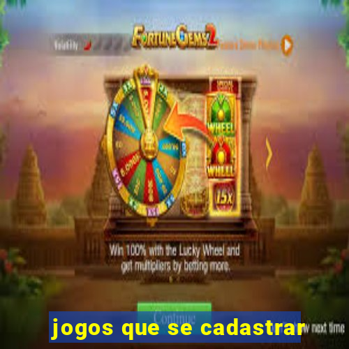 jogos que se cadastrar