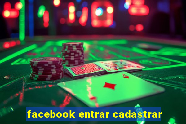 facebook entrar cadastrar