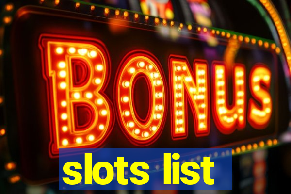 slots list