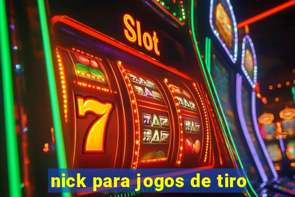 nick para jogos de tiro