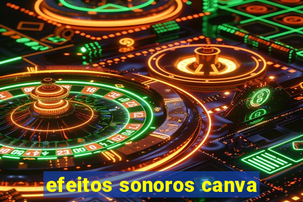 efeitos sonoros canva