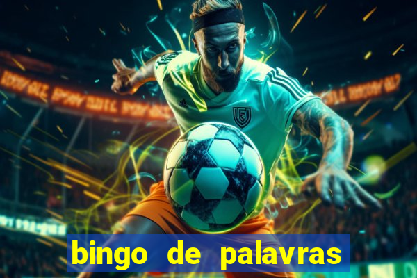 bingo de palavras para imprimir