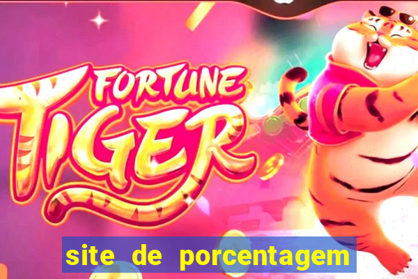 site de porcentagem de slot