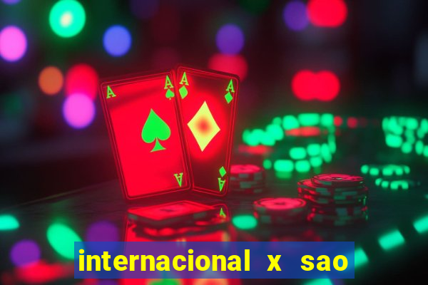 internacional x sao paulo palpites