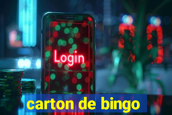 carton de bingo