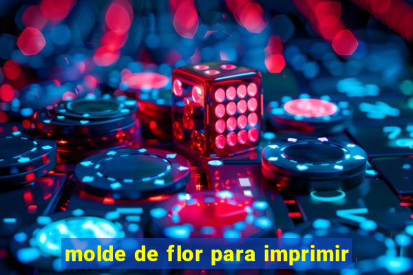 molde de flor para imprimir