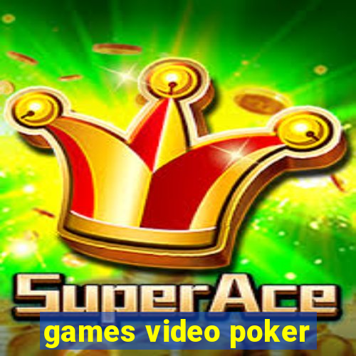 games video poker