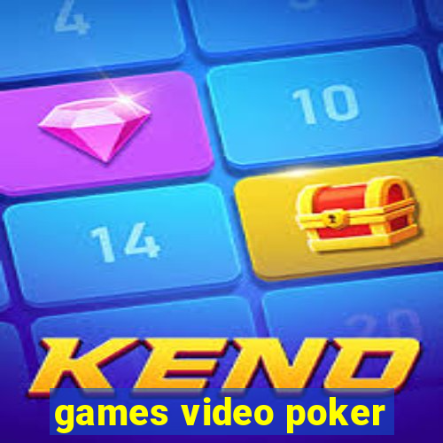 games video poker