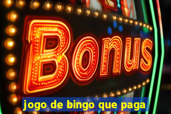 jogo de bingo que paga