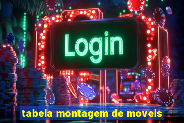 tabela montagem de moveis