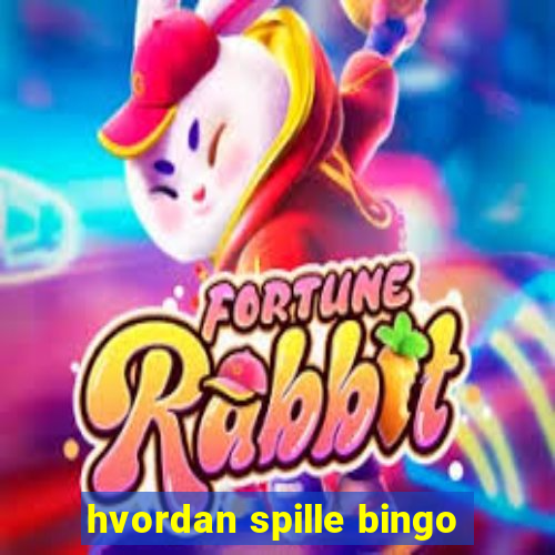 hvordan spille bingo