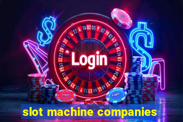 slot machine companies