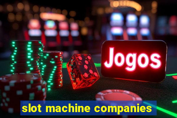 slot machine companies