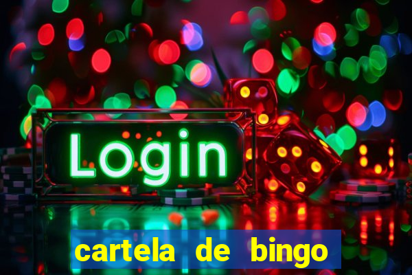 cartela de bingo para cha revela??o