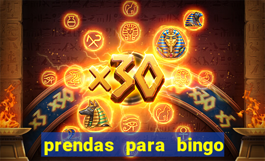 prendas para bingo de natal