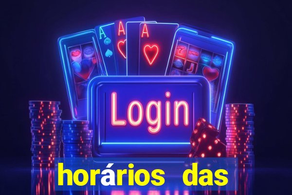 horários das plataformas de jogos