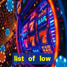 list of low variance slot machines