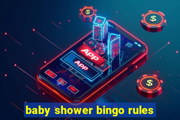 baby shower bingo rules