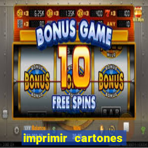 imprimir cartones de bingo