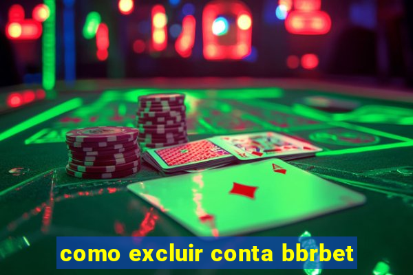 como excluir conta bbrbet