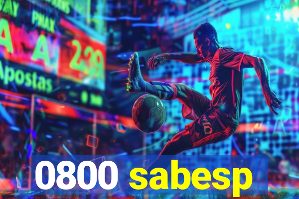 0800 sabesp