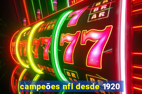 campeões nfl desde 1920