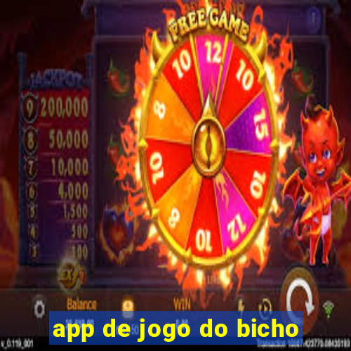 app de jogo do bicho