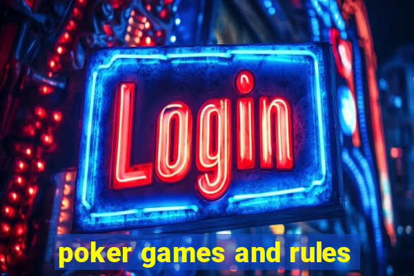 poker games and rules