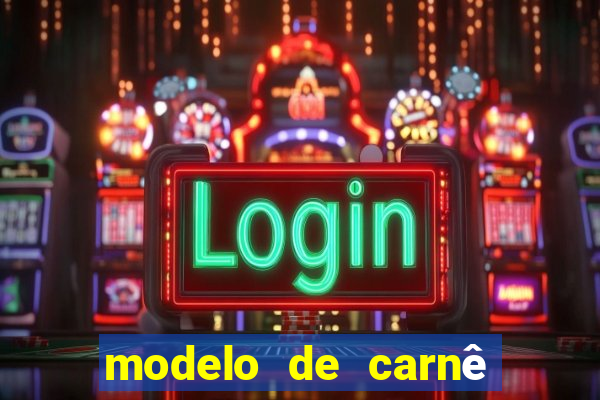 modelo de carnê de pagamento word