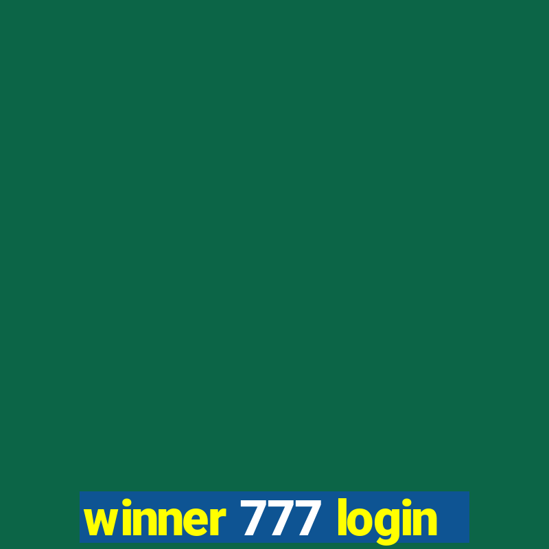 winner 777 login