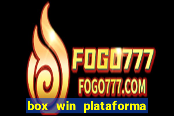 box win plataforma de jogos