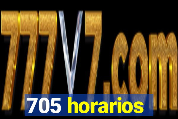 705 horarios