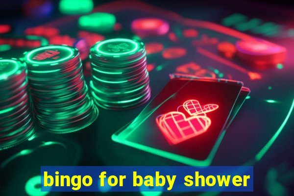 bingo for baby shower