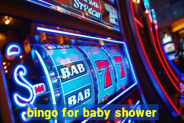 bingo for baby shower