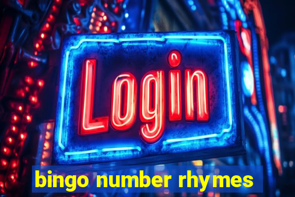 bingo number rhymes