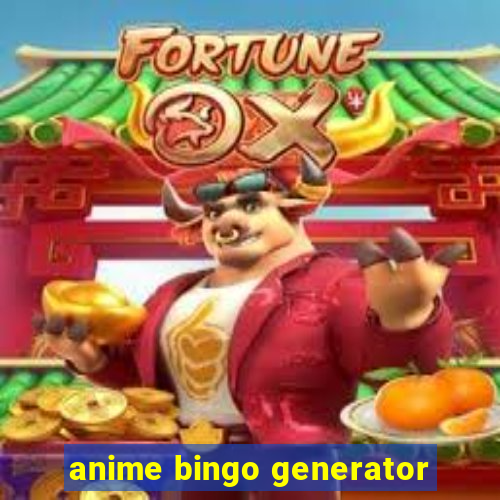 anime bingo generator