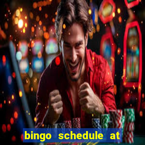 bingo schedule at mohegan sun