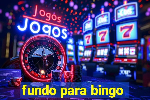 fundo para bingo