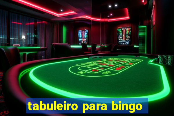 tabuleiro para bingo