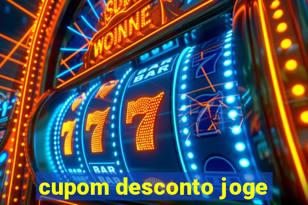 cupom desconto joge