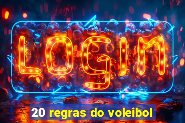 20 regras do voleibol